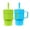 Sky/Lime, variant on Re-Play 10 oz Toddler Tumbler 2-Pack – No-Spill Straw Cups, Dishwasher Safe, Pink/Sky Blue