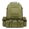 thumbnail image 2 of 50l/ 4 in 1 outdoor built-up camping backpack molle rucksacks for hiking hunting trekking bag, 2 of 6