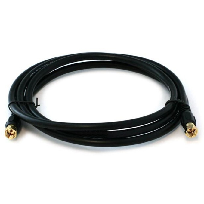 Monoprice Coaxial Cable,RG6,6 ft.,Black 3031