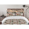 thumbnail image 5 of Ambesonne Spring Down Alternative Quilt Comforter, Painting Look Summer Floral, Twin, Olive Green and Pale Ruby, 5 of 5