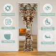 thumbnail image 2 of Southwestern Door Drape 34"W X 80"L,Western Boho Aztec Room Divider Curtain,Bohemian Closet Curtain,Exotic Geometric Blackout Curtain,Rustic Farmhouse Door Curtain For Doorway Privacy, 2 of 5