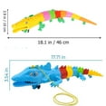 thumbnail image 2 of FZFLZDH 2pcs new rope electric universal Crocodile lizard Light up with music children's toy set (1 crocodile +1 lizard) random color rope without dry battery 46CM, 2 of 7