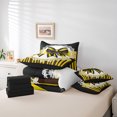 thumbnail image 4 of Erosebridal Cartoon Bow Tie Bedding Sets Queen Size, Abstract Geomrtry Comforter Sets with Sheets, Princess Style Decor, Reversible, 4 of 5
