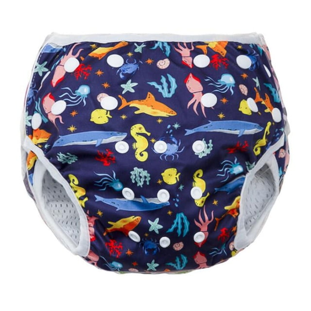 DanceeMangoo Baby Swimming Diaper Boy Girl Waterproof Cloth Nappy Cover