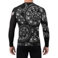 thumbnail image 2 of Raven Fightwear Men's Kraken Octopus IBJJF Approved Rash Guard Black Small, 2 of 3