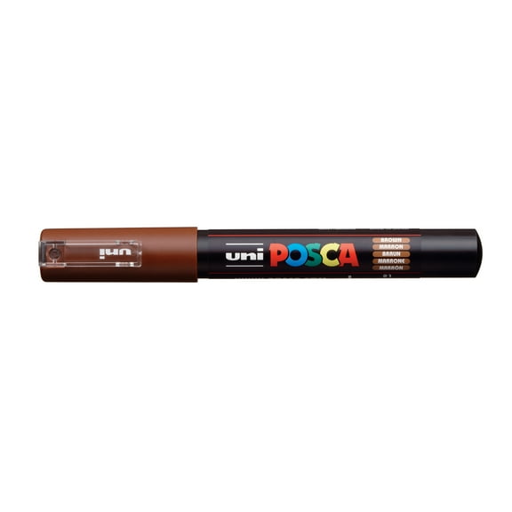 POSCA Paint Marker, PC-1M Extra Fine, Brown