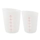 thumbnail image 1 of 2 tazas medidoras de silicona semitransparentes visibles (250 ml y 500 ml), 1 of 8