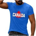 thumbnail image 2 of Purcolt Men's Canada Day Shirt Short Sleeve T-Shirts Maple Leaf Graphic Tees Shirts Summer Patriotic Tshirts Tops, 2 of 7