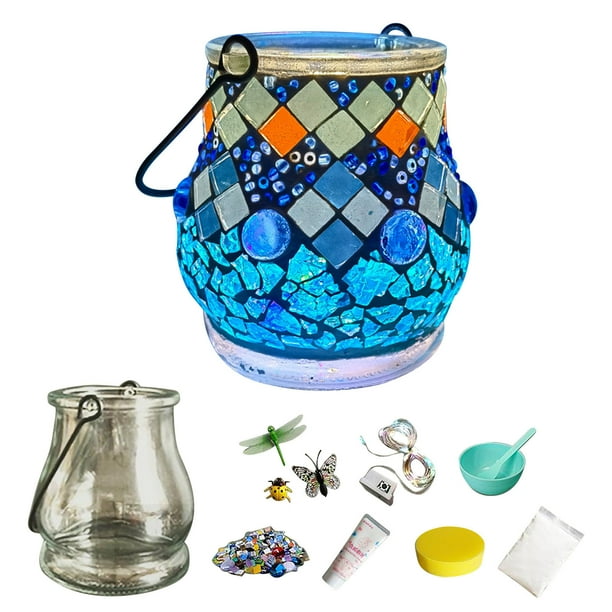 pstuiky Kit de bricolaje para candelabro de cristal, ideal para San Valentín. Luz natural para hacer a mano. Juguete tipo rompecabezas para padres e hijos. Regalo luminoso de cristal. 50 ml.