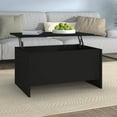 thumbnail image 1 of vidaXL Coffee Table Black 80x55.5x41.5 cm Engineered Wood, 1 of 5