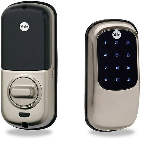 UPC 081023840637 product image for Yale YRD240 Touchscreen Keyless Deadbolt, Satin Nickel | upcitemdb.com