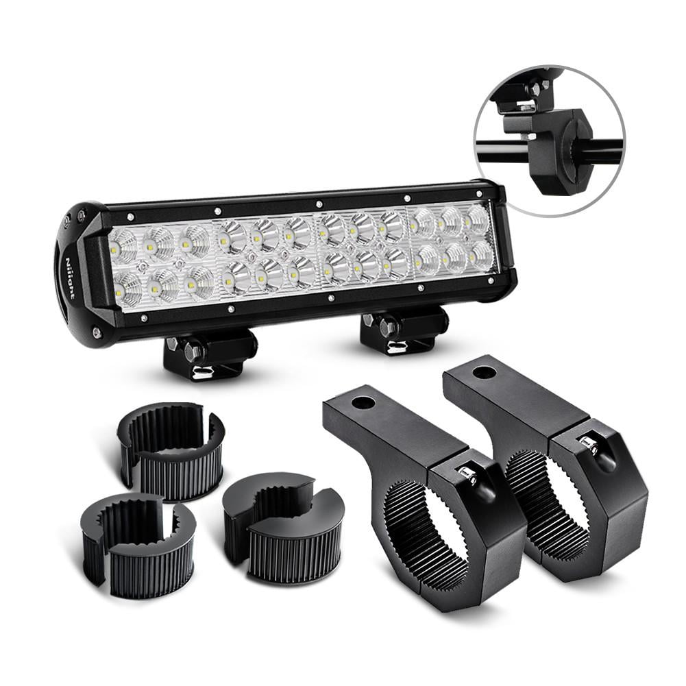 2 Pack Nilight Off Road Spot Beam LED Lights and Mount Barcket Tube Clamps 