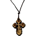 thumbnail image 2 of Eastern or Orthodox olive wood Cross necklace, 2 of 2