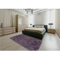thumbnail image 5 of Ahgly Company Machine Washable Indoor Rectangle Transitional Plum Purple Area Rugs, 3' x 5', 5 of 7