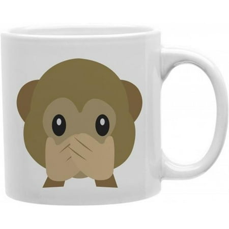 

Monkey Speak No Evil Emoji 11 oz Ceramic Coffee Mug
