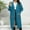 Blue, variant on Babysbule Plus Size Womens Sweaters New Arrivals Women's Loose And Lazy Attached Woven Sweater Double Pocket Lantern Sleeve Sweater Cardigan Sweater Coat Clearance Women's Fashion