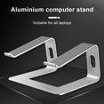 thumbnail image 3 of Seitruly Soporte plegable para computadora portátil Soporte de aleación de aluminio con estabilidad Soporte de disipación de calor Soporte para Juegos de teclado y mouse para computadora Negro, 3 of 6