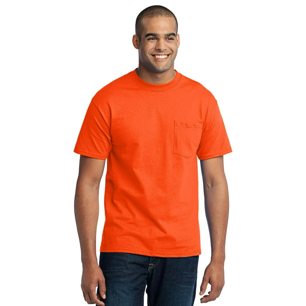 orange pocket t shirt