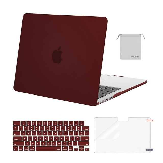 Funda MOSISO compatible con MacBook Air de 13,6 pulgadas, color burdeos