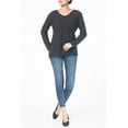 thumbnail image 4 of T-Shirts à Manches Longues pour Femmes GRIS JO P1, 4 of 4