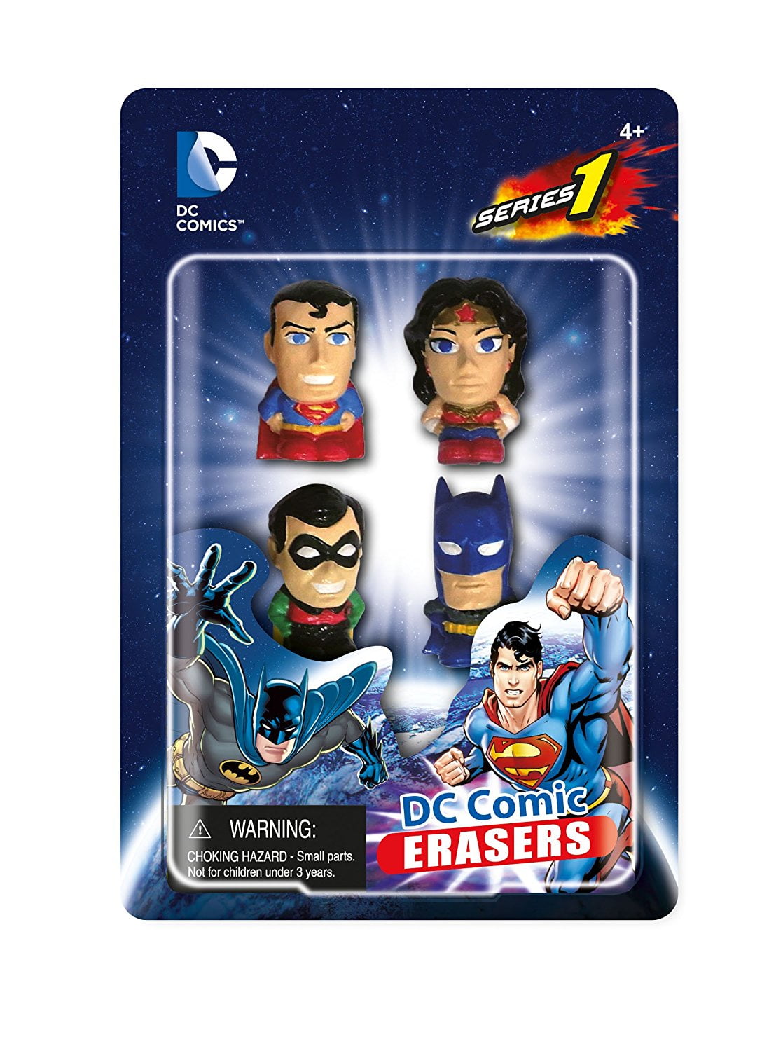 Eraser DC Comic Set A Pack of 4