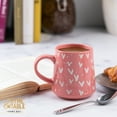 thumbnail image 3 of Thyme & Table Stoneware Mug, 16 fl oz, Pink Hearts, 3 of 6