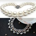 thumbnail image 4 of Cuentas de cristal de perlas blancas, paquete de 440 cuentas redondas, para hacer joyas, 4 of 5