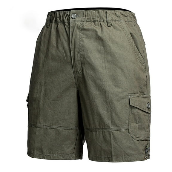 uikmnh Shorts Men Men's Cargo Shorts with Multiple Pockets Loose Fit Casual Straight Leg Pants Size:5XL