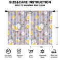 thumbnail image 2 of Blackout Kids Curtains,Pioneer Flower Floral Print Pattern Childrens Insulated Curtains Set Of 2,Bedroom Essentials,Toddler Room Decor 42"x63", 2 of 5