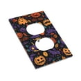 thumbnail image 3 of ZICANCN Outlet Covers Wall Plate, Purple Orange Leaf Pumpkin Light Switch Cover Decorative, Duplex Toggle Combo 1-Gang, 3 of 9