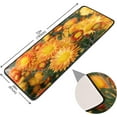 thumbnail image 2 of Dreamtimes Autumn Yellow Flowers Hallway Runner Rug 2'x6' Kitchen Rug with Rubber Backing Fall Floral Non Slip Entryway Rug Runner Washable Soft Area Rug for Hallway Bedroom Kitchen Decor, 2 of 6