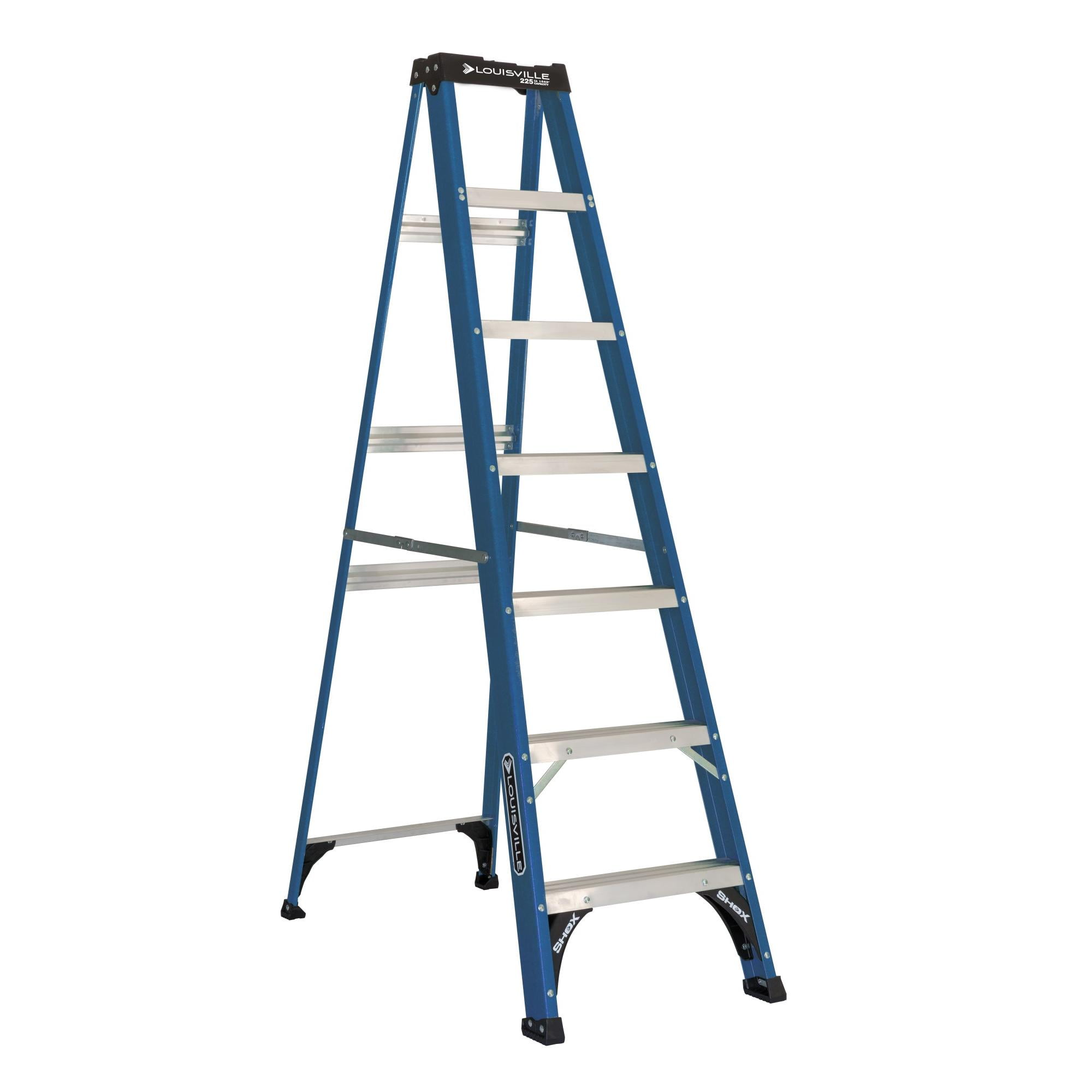 Louisville Ladder 7-Foot Fiberglass Step Ladder 225-Pound Capacity Type II 