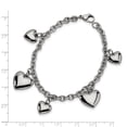 thumbnail image 3 of Stainless Steel Heart 8 Inch Bracelet Love, 3 of 7