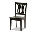 thumbnail image 2 of Baxton Studio Anesa Modern and Contemporary Transitional Dark Brown Finished Wood 5-Piece Dining Set, 2 of 5