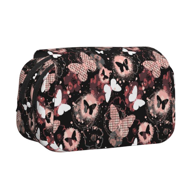 Easygdp Butterflies1 para Estuche de Lápices con Tapa Flip, Suministros de Oficina y Universidad para Adolescentes y Adultos