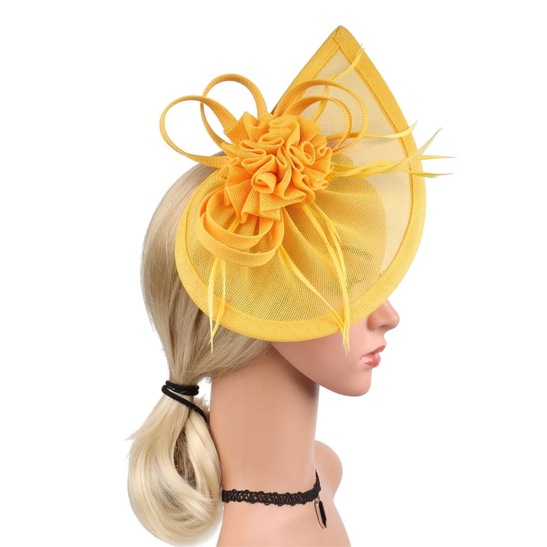 Fascinators Hats for Women Vintage Tea Party Headband Church 
