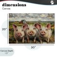 thumbnail image 4 of Stupell Industries Rustic Lodge Classic Barnyard Pigs in Countryside Canvas Art, 30 x 20, by Petals Prints Design, 4 of 8