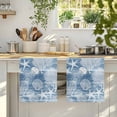thumbnail image 4 of Blue Coastal Kitchen Towels Set of 2, Nautical Starfish Coral Jellyfish Shell Sea Absorbent Dish Towels for Kitchen, Microfiber Hand Towel, Quick Drying Tea Towel for Cleaning Decorative Dishcloths, 4 of 7