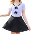 thumbnail image 3 of Yuarrent Traje de baño colorido para adolescentes Traje de baño suave y de moda Vestido de traje de baño Traje de baño en blanco y negro 5XL, 3 of 6
