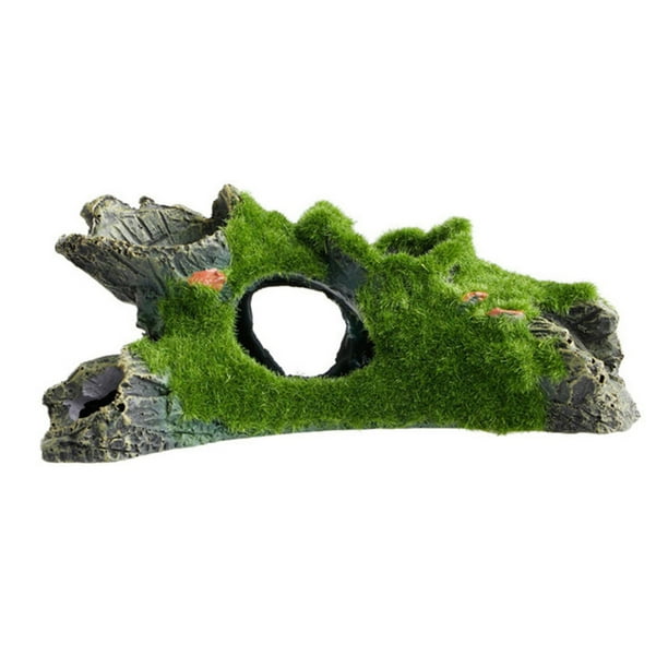 Artificial Tree Stump Roots Moss Aquarium Aquascaping Fish Shrimps