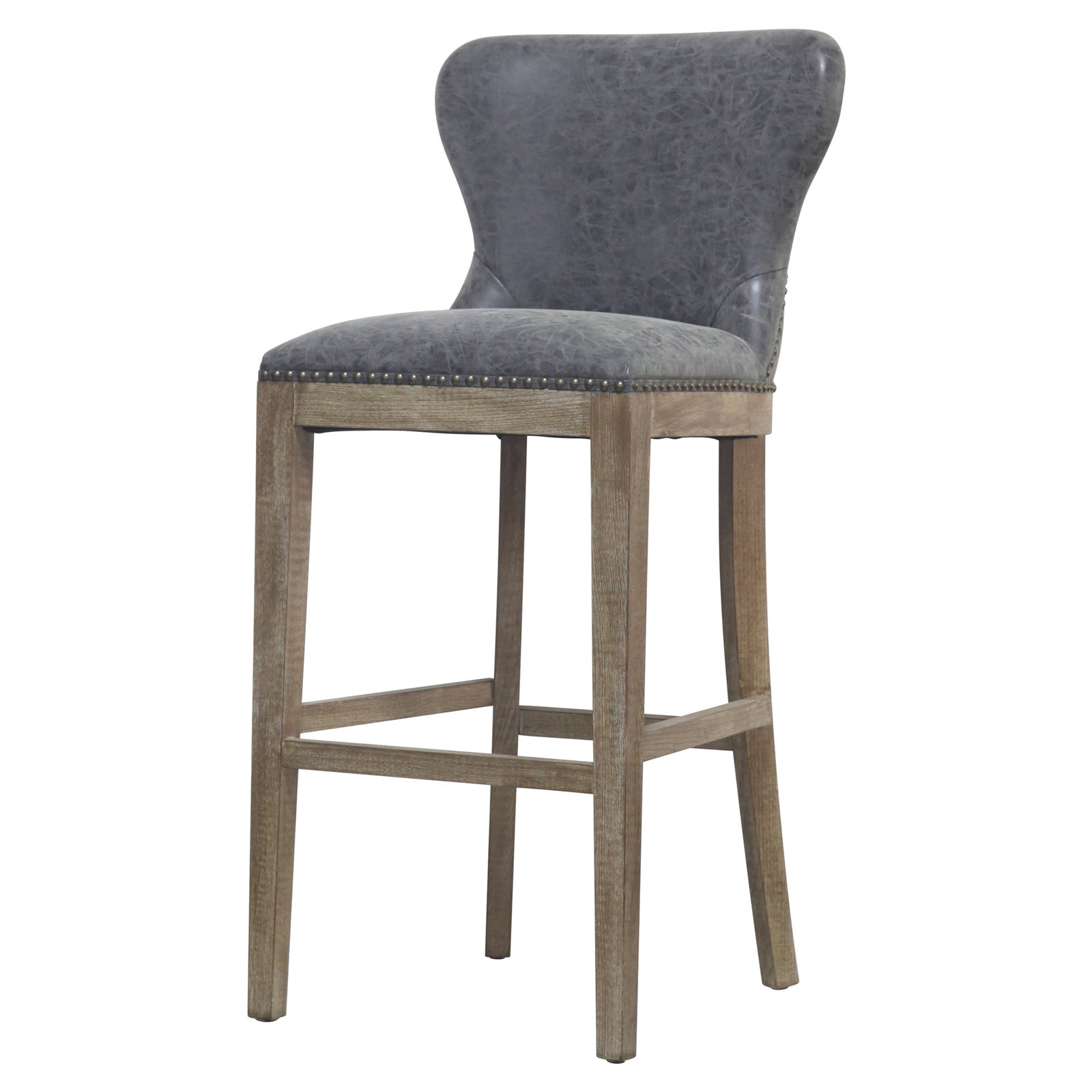 New Pacific Direct Inc Dorsey 30 in. Bar Stool with Driftwood Legs