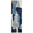 thumbnail image 3 of GlowSol 2'x6' Hallway Runner Rugs Modern Abstract Print Runner Rug Non-Slip Bedroom Soft Runner Rug for Kitchen Laundry Room, Blue, 3 of 6