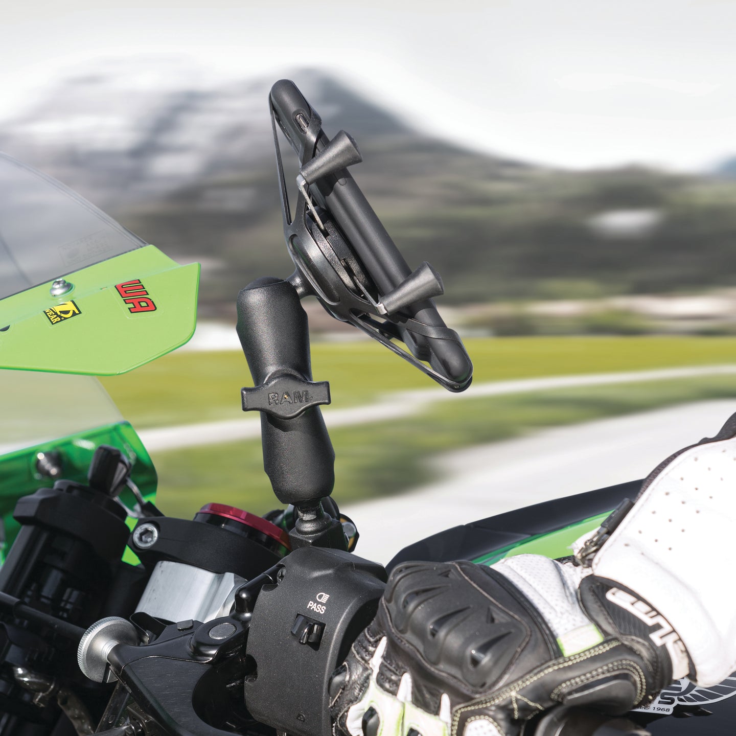 RAM Mounts X-Grip® Phone Holder with Composite Double Socket Arm