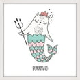 thumbnail image 2 of Marmont Hill "Purrmaid 01" by Shayna Pitch Framed Painting Print, 2 of 5