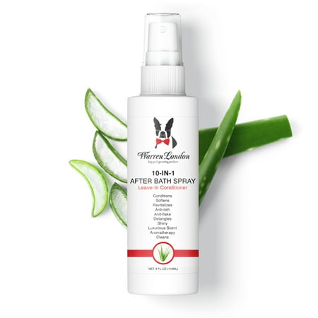 UPC: 0855657003030 | Warren London 10-in-1 After Bath Dog Spray | Dog Leave in Conditioner and Detangler Spray | Pet Grooming Spray with Aloe Vera Silk Amino Acids and Green Tea Extract 4oz