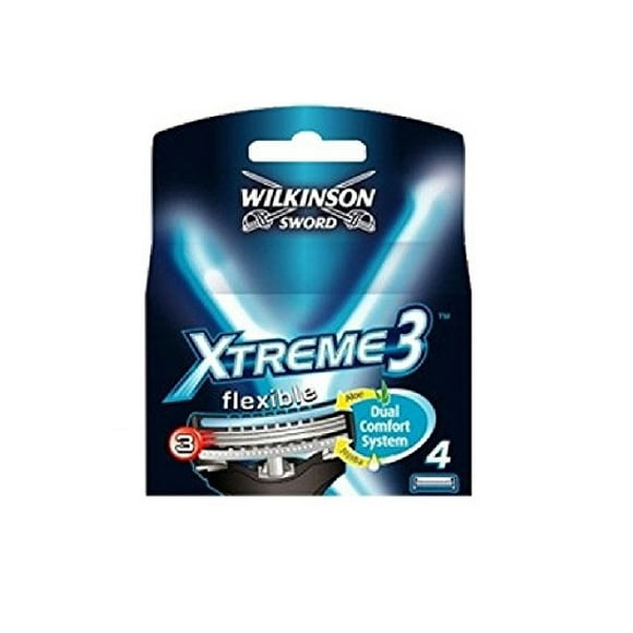 Wilkinson Sword Xtreme3, 4 Count Refill Razor Blades
