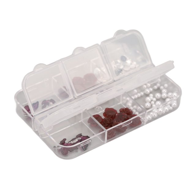 Manicure Charms, Glittering Decorative Mixed Sizes Resin 3D Flower Nail Charms For Beauty Salon