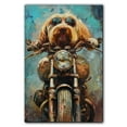 thumbnail image 3 of Spinone Italiano Dog Poster Riding A Motorcycle - Spinone Italiano Dog Canvas Wall Art For Bedroom Decor - Vintage Wall Decor - Dining Room Wall Decor, 3 of 6