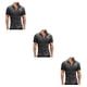 thumbnail image 4 of Camisa vaquera Minnieouse para hombre ajustada manga corta estilo americano, 4 of 6