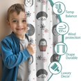 thumbnail image 3 of Blackout Kids Curtains,Hedgehog Pioneer Flower Pattern Childrens Insulated Curtains Set Of 2,Bedroom Essentials,Toddler Room Decor 42"x84"(106x213cm), 3 of 4